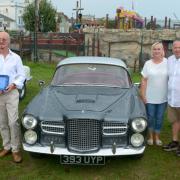 Best in Show, 1961 Facel Vega, owned by Tom Reah and his wife from Kent. Picture includes judges Michael Lilley, Sarah Crabtree, Sue Hemmings and Paddy McHugh.