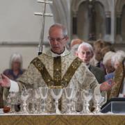 Archbishop Justin celebrates the Eucharist in Portsmouth Cathedral in 2016