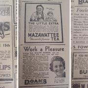 Adverts in the County Press in 1945