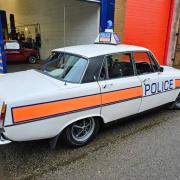 Former police car owned by Lord Mountbatten on the Island