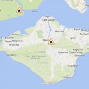 A flood alert has been issued for the Isle of Wight coast