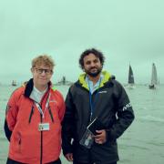 Josh Widdicombe and Nish Kumar during Cowes Week