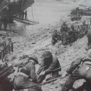 Troops training for D Day at Thorness Bay