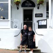 Shelly and Glyn Cumberlidge, the owners of Shells cafe in Ventnor.