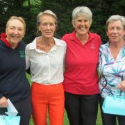 Nikki Glasgow, lady captain Debbie Skoludek, Helen Whittiker and Jacky Cook.