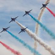 The Red Arrows will be flying over Hampshire today.