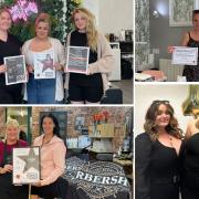 Some of the Isle of Wight winners at the Hair and Beauty UK awards