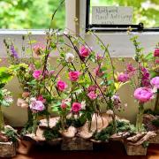 Northwood Floral Art Group's display at Carisbrooke Priory