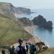 Wightlink staff trek the Jurassic Coast in support of Safer Waves