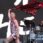 Jake Shears in action on the Main Stage