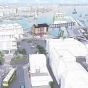 Plans for the new Red Funnel development.
