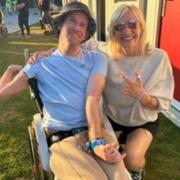 Josh Barry with Jo Whiley