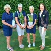 Ladies’ open winners Penny Diez, Di Clark, Sheila Richard and ladies’ captain Dawn Hodge.