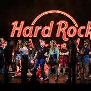 Theatretrain students performing We Will Rock You