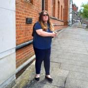 Kathryn Lucas outside the Isle of Wight Law Courts.