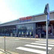 The Tesco store in Freshwater, where a drink-driver struck a bollard and passed  out at the wheel.