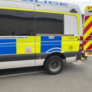 A man has been sentenced after an incident involving a police van