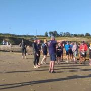 Wight Tri's Yaverland Aquathlon competitors in Sandown last Friday.