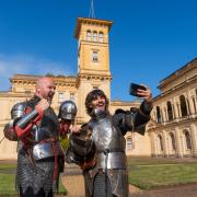 Two knights at Osborne House ahead of the grand tournament.