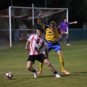 East Cowes Vics clash with Newport in the Wessex League cup