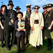 Some of the organisers of the Steampunk Festival