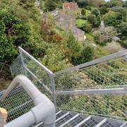 Part of Bonchurch's new coastal path