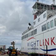 The Wight Sky was the first to undergo maintenance at Hythe Shipyard