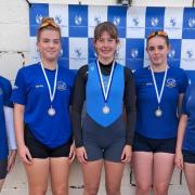 Shanklin and Sandown Rowing Club’s Junior 14 of Amelia Chambers, Martha Eggleton, Olivia Mumberson, Poppy Lawrence and Esme Walters (Cox).