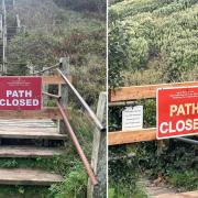 The steps at The Needles are closed.