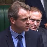 Isle of Wight East MP Joe Robertson speaking in Parliament.