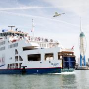 Wightlink's St Clare leaving Portsmouth