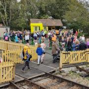 The 'Race The Train' event sees participants aim to outpace the Isle of Wight Steam Railway’s team