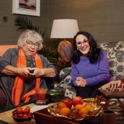 Miriam Margolyes and Lesley Joseph on Celebrity Gogglebox (Channel 4/PA)