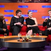 Denzel Washington, Paul Mescal, Saoirse Ronan and Eddie Redmayne during filming for the Graham Norton Show (Matt Crossick Media Assignments/PA)