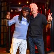 Nile Rodgers and Sir Richard Branson during an evening in London to celebrate 20 years of Virgin Unite (Matt Crossick/PA)