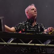 Fatboy Slim at the IW Festival 2019. Picture by Paul Blackley.