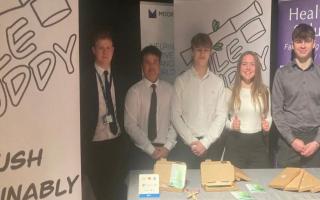 The Smile Buddy Young Enterprise group from East Wight Sixth Form.