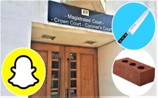 A Ryde man used Snapchat to threaten his ex-girlfriend and used a brick against her mother as retribution for comments she made during their spilt.