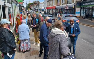 Derek Laud joins Joe Robertson's campaign trail.