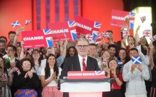 At a victory rally in central London, Sir Keir Starmer said the country could now “get its future back”.