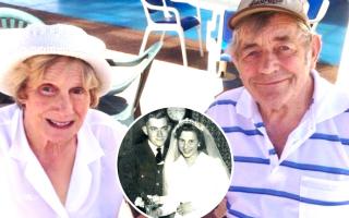William and Pamela Bean celebrate their 70th wedding anniversary.