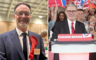 Labour's Richard Quigley and Kier Starmer