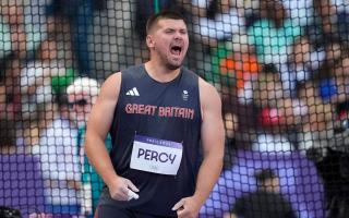 Discus thrower Nick Percy at the Olympic Games 2024 in Paris.