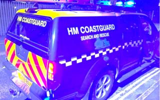 The coastguard rescued a walker from a remote area of the Island.