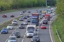 Motorway drivers warned as all traffic being held on M3 after crash