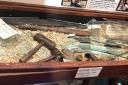 A wrecked display cabinet at the Longshoreman's Museum was targeted by burglars.