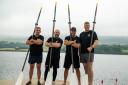 Matthew Pitchforth of Halifax (second from right) and fellow members of Team Graft will take on the World's Toughest Row from December 7. The challenge will see them row across the Atlantic Ocean from the Canary Islands to Antigua