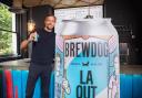 Peter Crouch launches a new lager-stout with BrewDog. Credit: BrewDog/ Taylor Herring