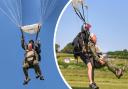 Malcolm Jackson jumps out of a plane, aged 81.