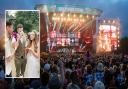 Isle of Wight Festival visit for newlyweds
